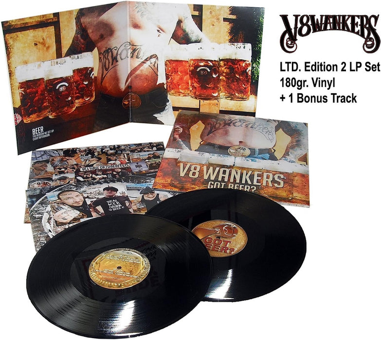 V8 Wankers Got Beer? Vinyl LP 2013