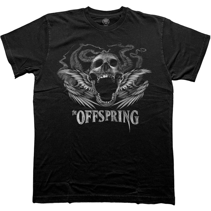 Offspring Feathered Winged Skull Black Large Unisex T-Shirt