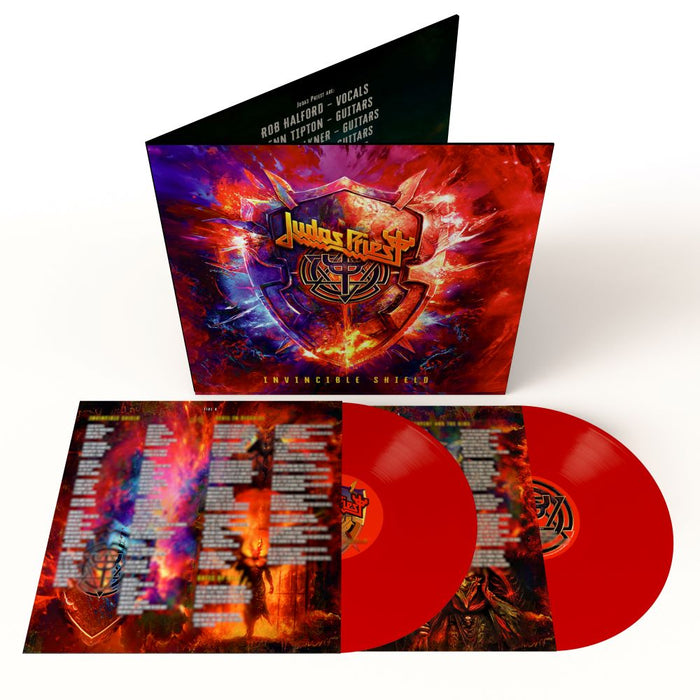 Judas Priest Invincible Shield Vinyl LP Indies Red Colour 2024