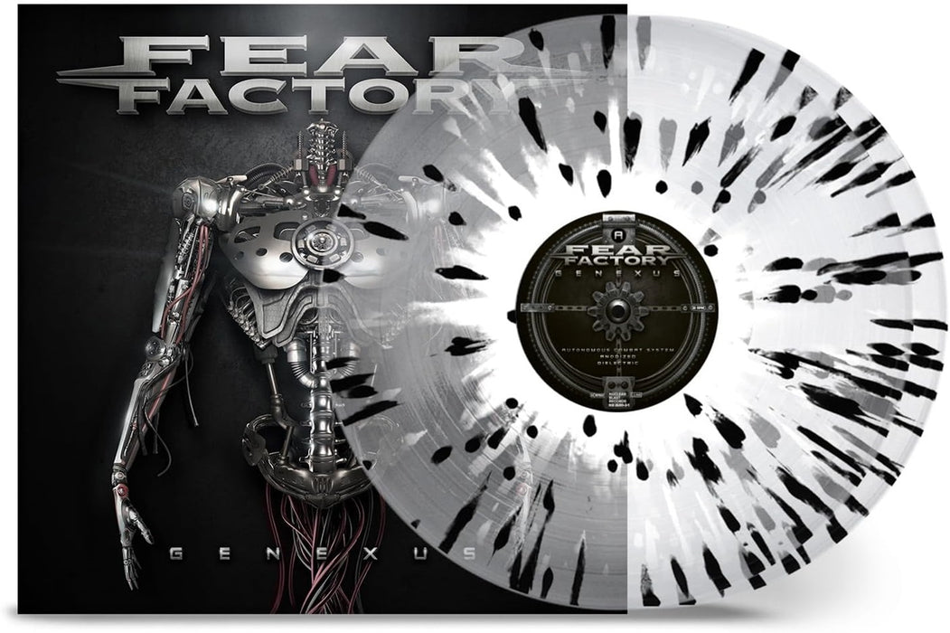 Fear Factory Genexus Vinyl LP Crystal Clear With Black & White Splatter Colour 2023