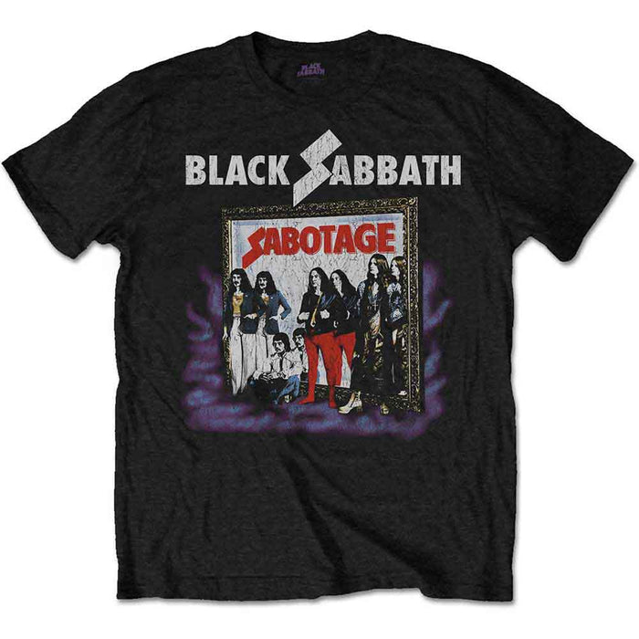 Black Sabbath Sabotage Vintage Black Small T-Shirt