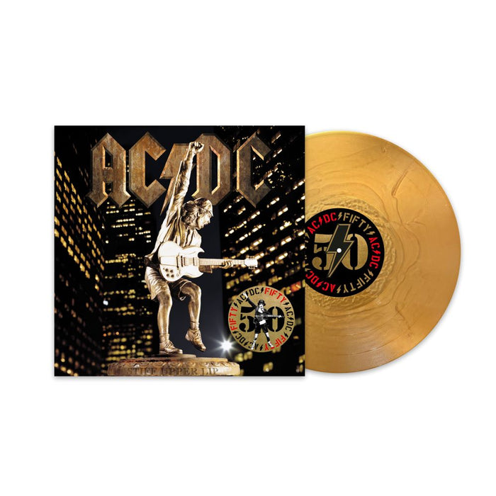 AC/DC Stiff Upper Lip Vinyl LP 50th Anniversary Gold Colour Due Out 21/06/24