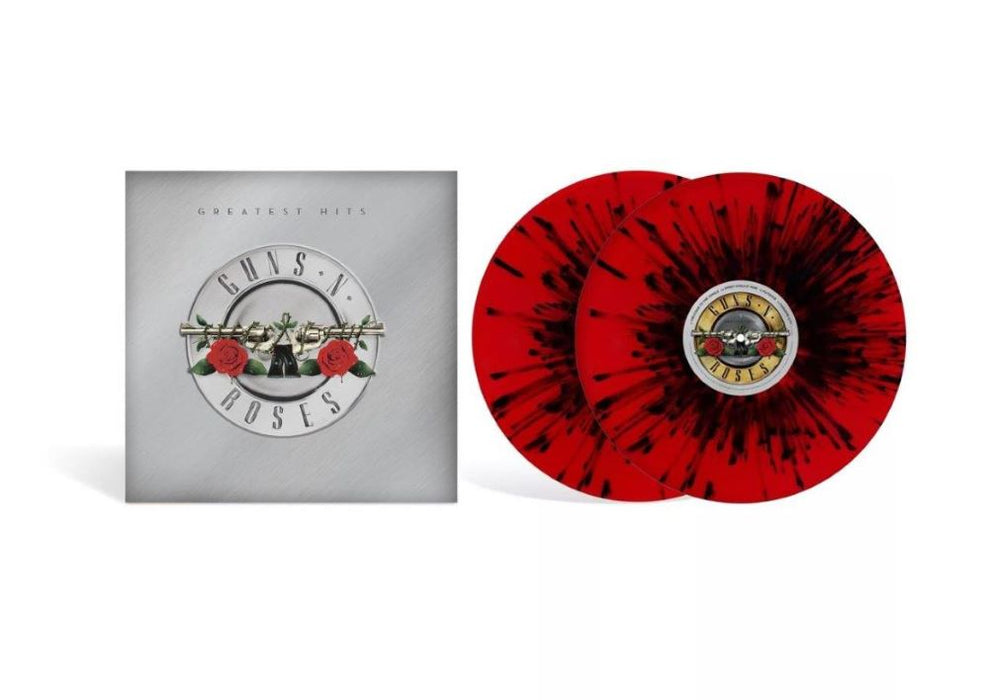 Guns N' Roses Greatest Hits Vinyl LP Red & Black Splatter Colour Due Out 29/11/24