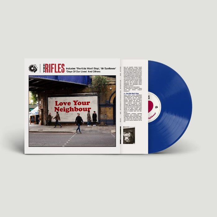 The Rifles Love Your Neighbour Vinyl LP Assai Exclusive Blue Colour Due Out 26/04/24