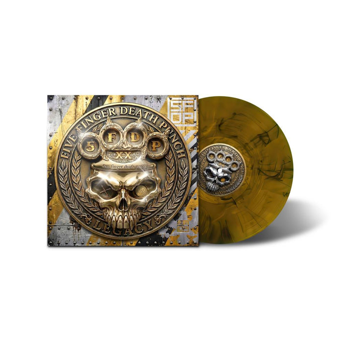 Five Finger Death Punch Legacy Vinyl LP Indies Amber Wave Colour Due Out 18/09/26