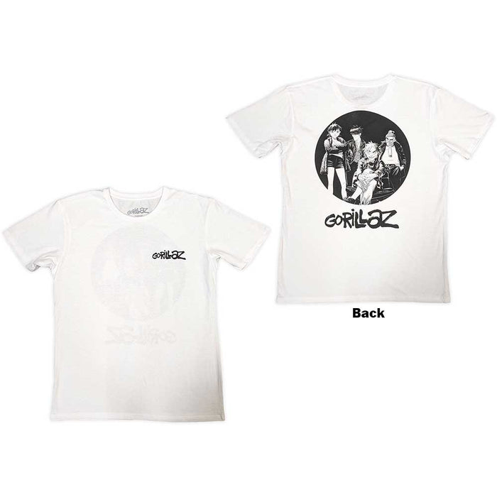 Gorillaz Song Machine Brush Logo White Small T-Shirt