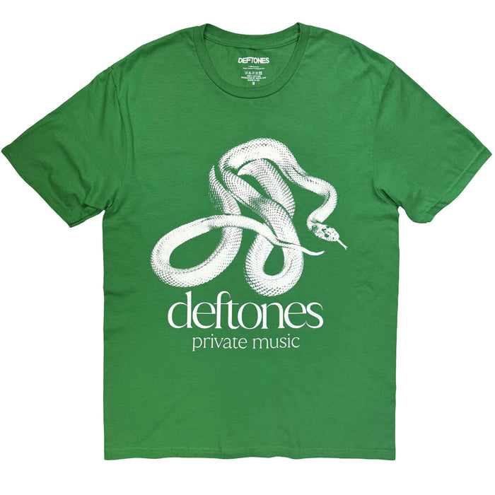 Deftones Private Music Green Medium T-Shirt