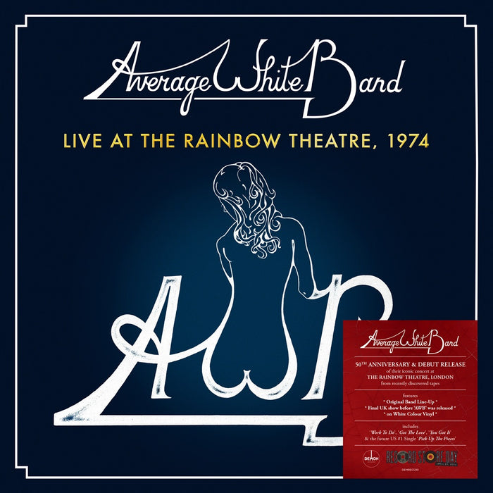 Average White Band Live At The Rainbow Theatre: 1974 Vinyl LP White Colour RSD 2024