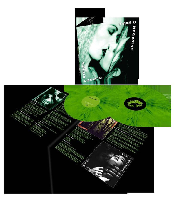 Type O Negative Bloody Kisses: Suspended In Dusk Vinyl LP Green w/Black Colour 2024