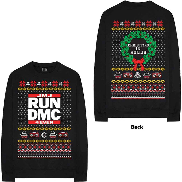 Run DMC Holiday Black Small Sweatshirt