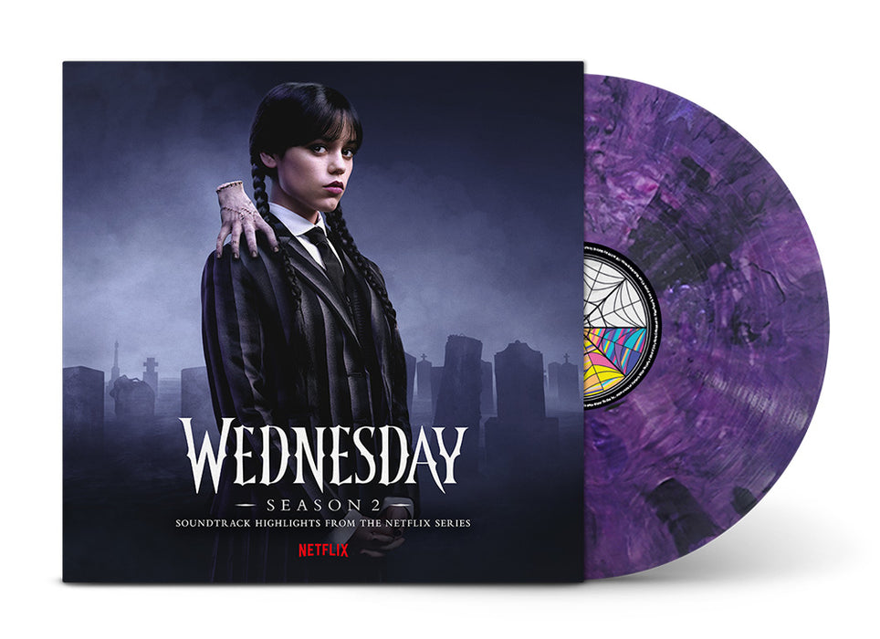 Wednesday: Season 2 (Original Soundtrack from the Netflix Series) Vinyl LP Purple & Black Blended Transparent Colour Due Out 12/12/25