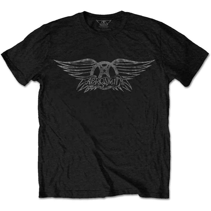 Aerosmith Vintage Logo Black Small T-Shirt