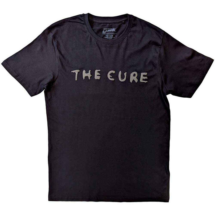 The Cure Circle Logo Hi-Build Black X-Large Unisex T-Shirt