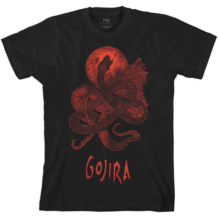 Gojira Serpant Moon Black Large Unisex T-Shirt