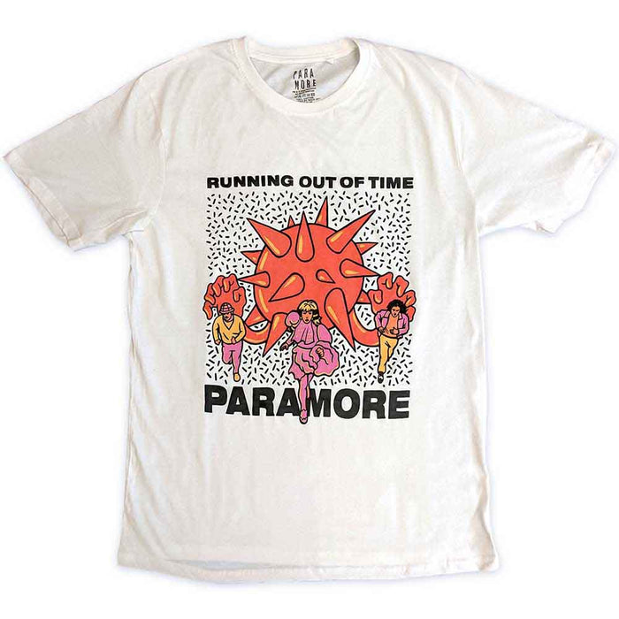 Paramore Running Out Of Time White Medium Unisex T-Shirt