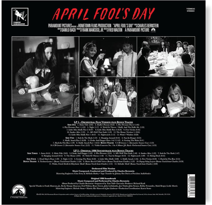 Charles Bernstein April Fool's Day Vinyl LP 2024