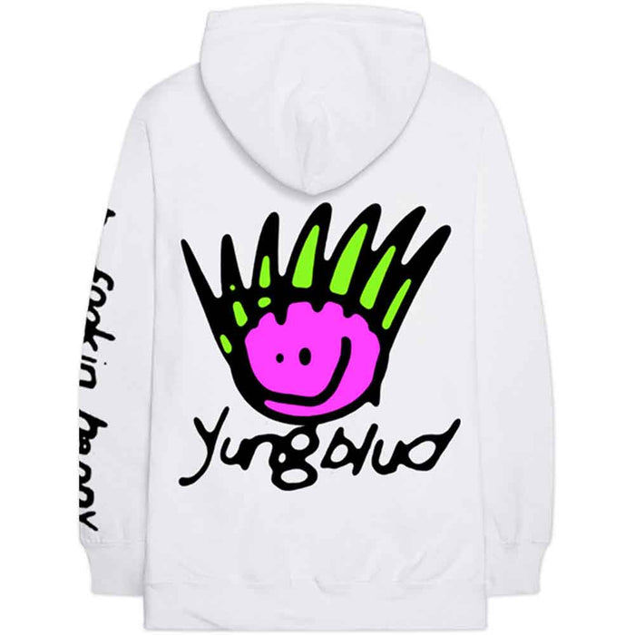 Yungblud Face White Large Hoodie