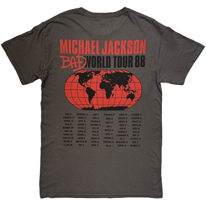 MichaelJackson_Bad World Tour '88_Uni_CHAR_TS:2XL Unisex: Music T-Shirt