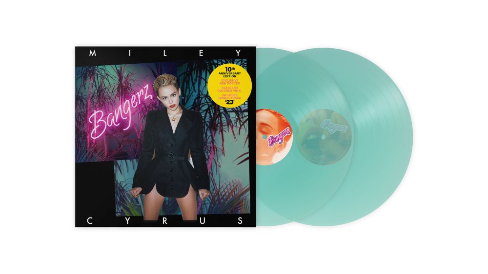 Miley Cyrus Bangerz Vinyl LP 10th Anniversary Sea Glass Colour 2023