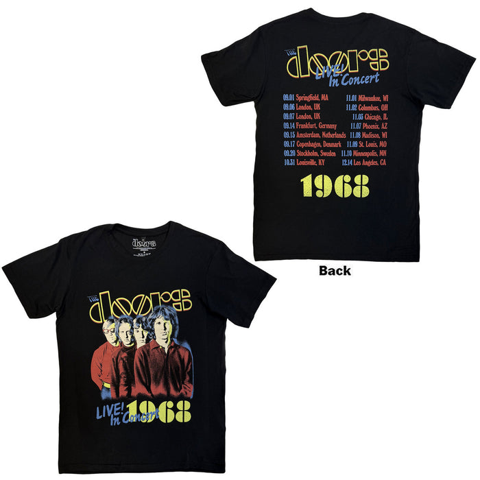 The Doors Live In Concert '68 Black X-Large T-Shirt