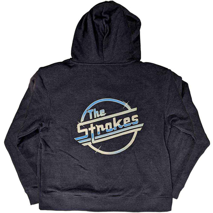 The Strokes OG Magna Navy Blue X-Large Zipped Hoodie
