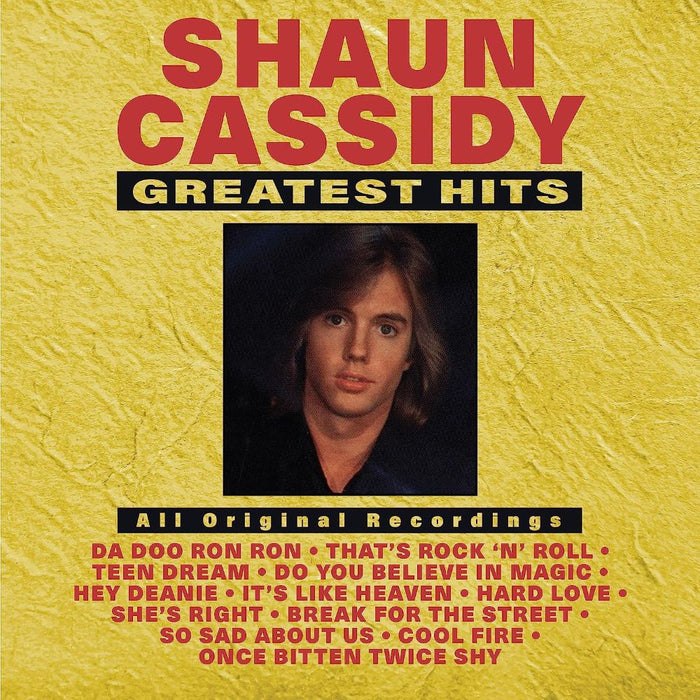 Shaun Cassidy Greatest Hits Vinyl LP 2023