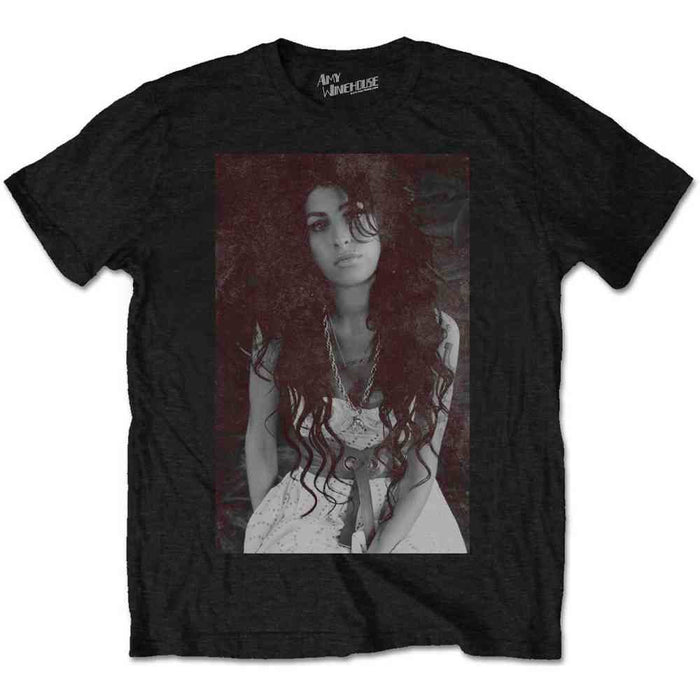 Amy Winehouse Back To Black Chalkboard Black Large Unisex T-Shirt