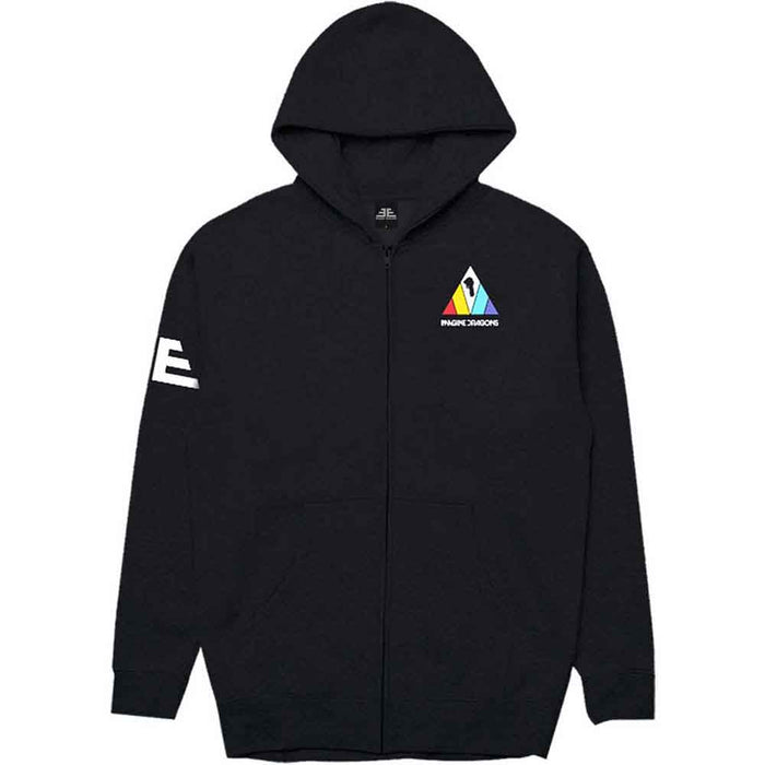 Imagine Dragons Triangle Logo Black X-Large Zipped Hoodie