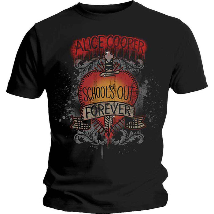 Alice Cooper Schools Out Dagger Black Large T-Shirt
