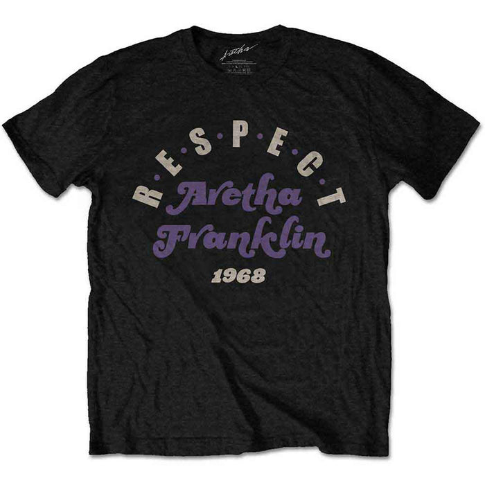 Aretha Franklin Respect Black XX-Large T-Shirt