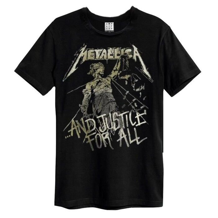 Metallica And Justice For All Amplified Black Large Unisex T-Shirt