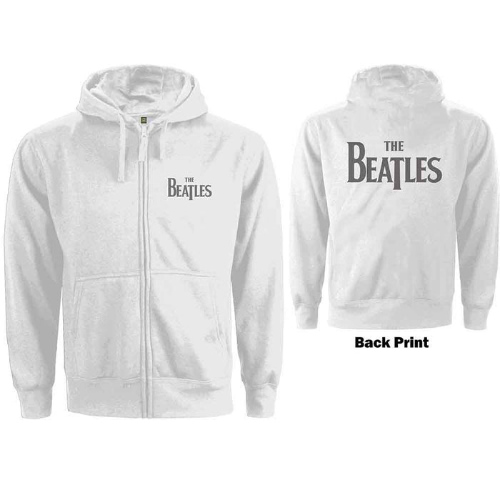 The Beatles White Ladies X-Large Zipped Hoodie