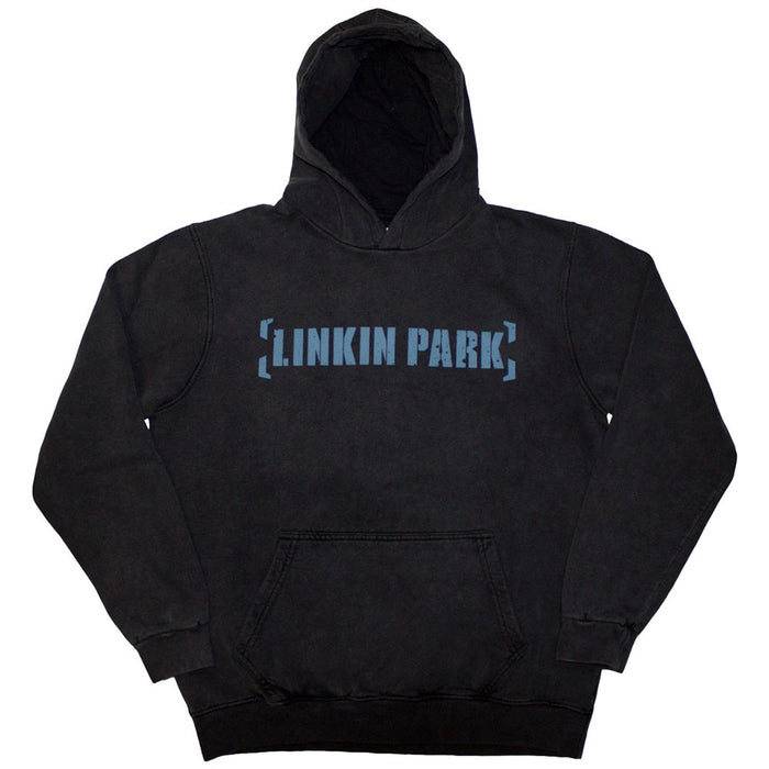 Linkin Park Meteora Portraits Stone Wash Charcoal Grey Small Hoodie