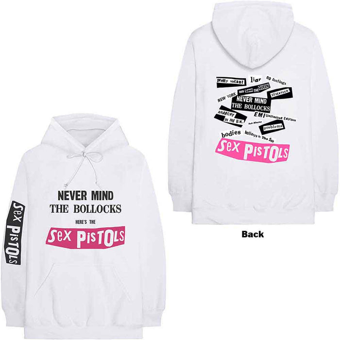 The Sex Pistols Never Mind The Bollocks White X-Large Hoodie