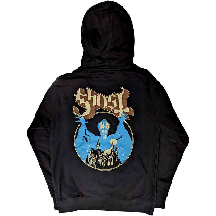 Ghost Logo Black Large Hoodie