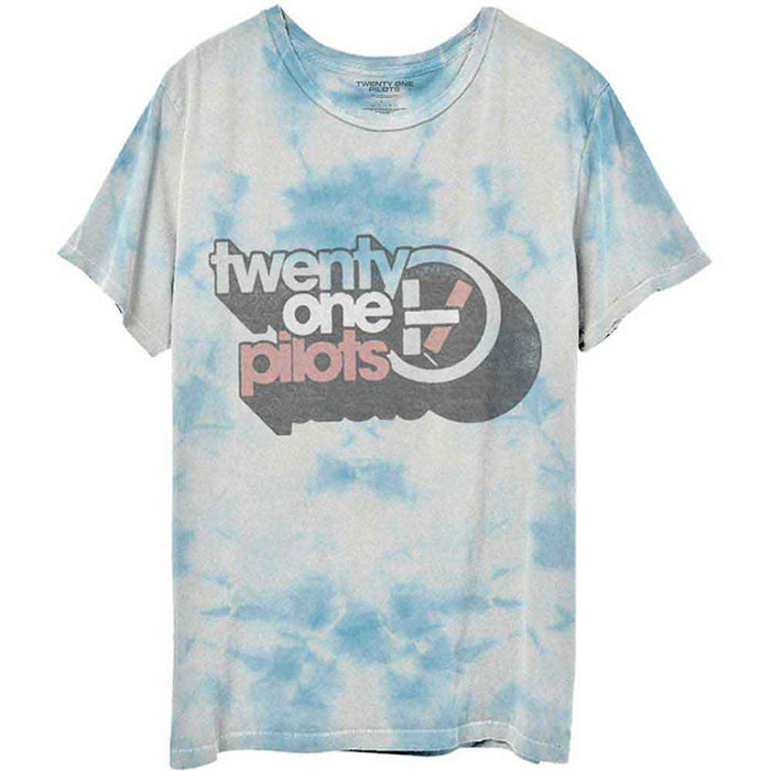 Twenty One Pilots Vintage Block Holiday White Dip-Dye Wash X-Large Unisex T-Shirt