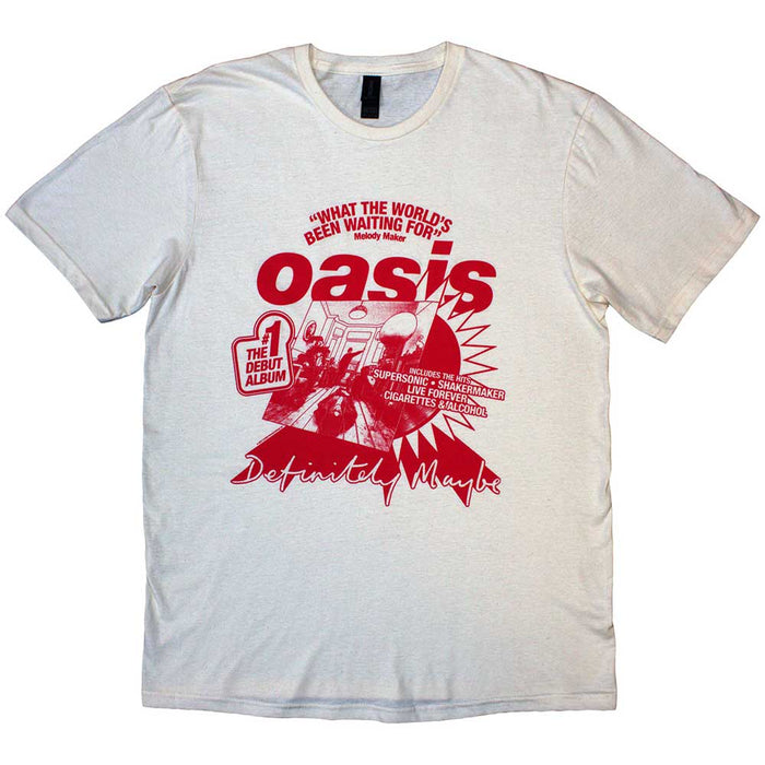 Oasis What The World's Been Waiting For Natural Medium T-Shirt