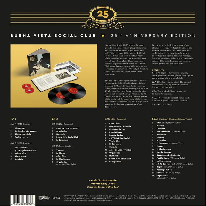 Buena Vista Social Club (Self-Titled) Vinyl LP and CD Boxset 2021