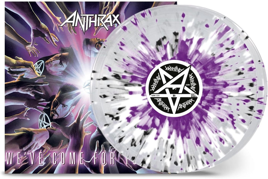 Anthrax We've Come For You All 10th Anniversary Vinyl LP Clear, White, Purple & Black Splatter Colour 2023