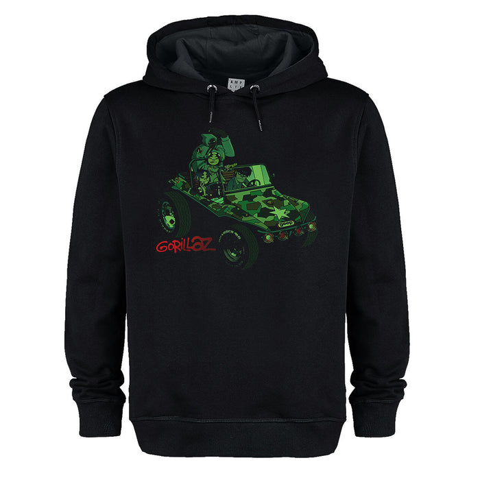 Gorillaz Geep Amplified Vintage Black Large Unisex Hoodie