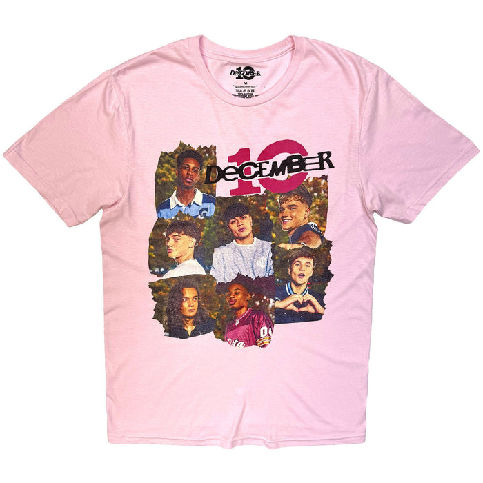 December 10 Ripped Frame Pink Ladies Small T-Shirt