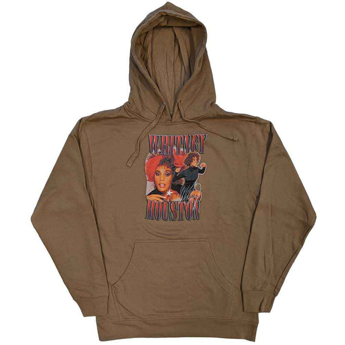 Whitney Houston 90s Homage Sand Large Hoodie