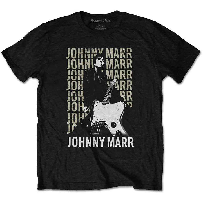 Johnny Marr Guitar Photo Black X-Large Unisex T-Shirt