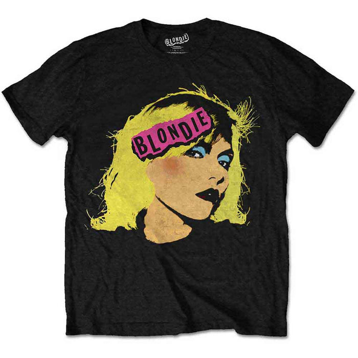 Blondie Punk Logo Black XL Unisex T-Shirt