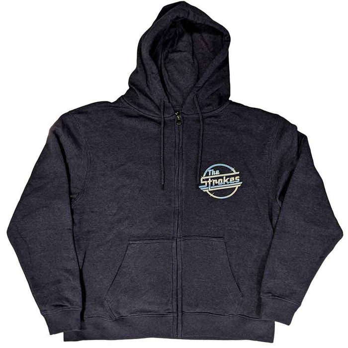 The Strokes OG Magna Navy Blue Small Zipped Hoodie