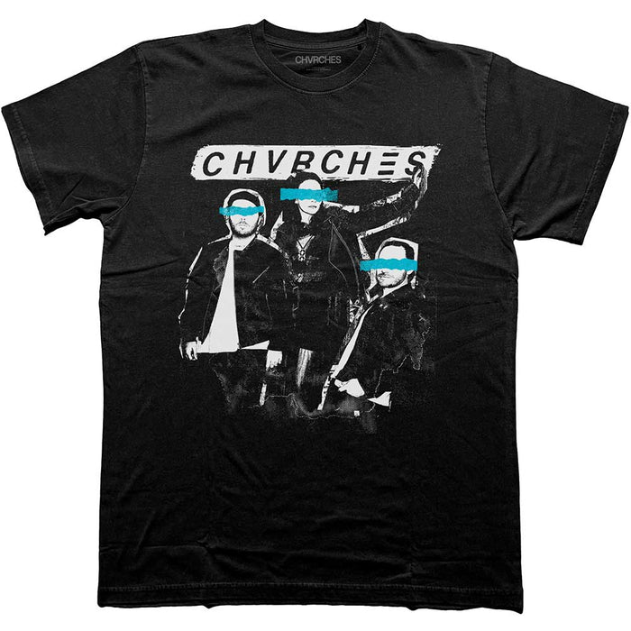 Chvrches Cut Photo Black Large Unisex T-Shirt