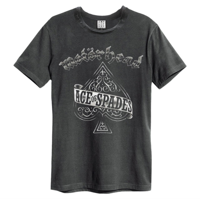 Motorhead Ace Of Spades Amplified Charcoal Large Unisex T-Shirt