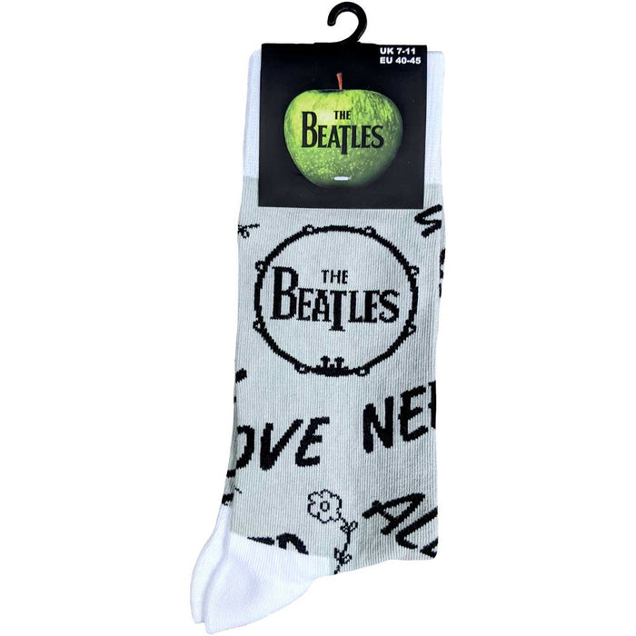 The Beatles Unisex Ankle Socks: Aynil & Drum (Uk Size 7 - 11)