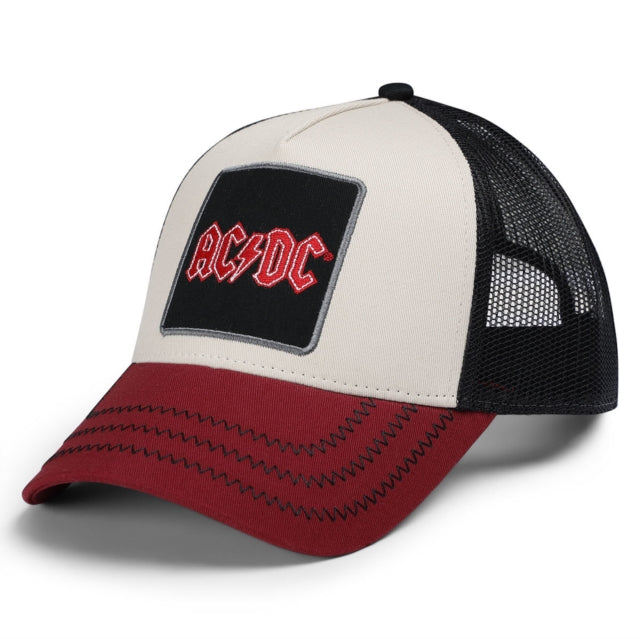 AC/DC Trucker Beige Baseball Cap