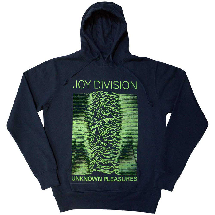 Joy Division Unknown Pleasures Navy Blue X-Large Hoodie